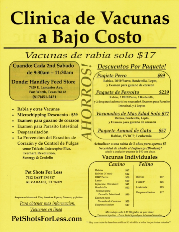 Vet clinic information