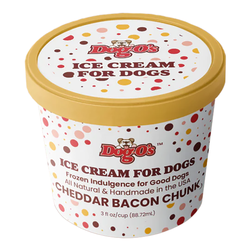 Dog-O's Cheddar Bacon Chunk Ice Cream for Dogs